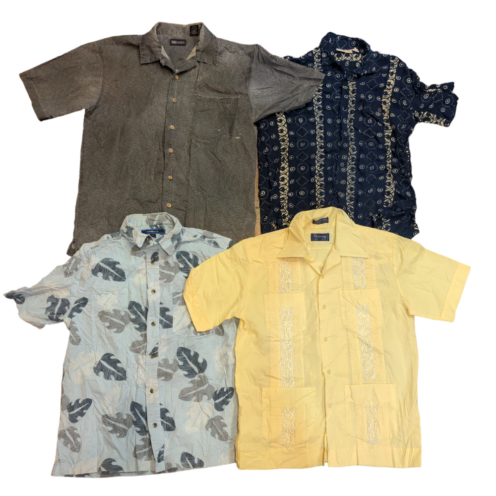 Hawaiian Shirts Men's M Lot of 4 Croft Barrow, Baron, Faded Glory, Serendipity